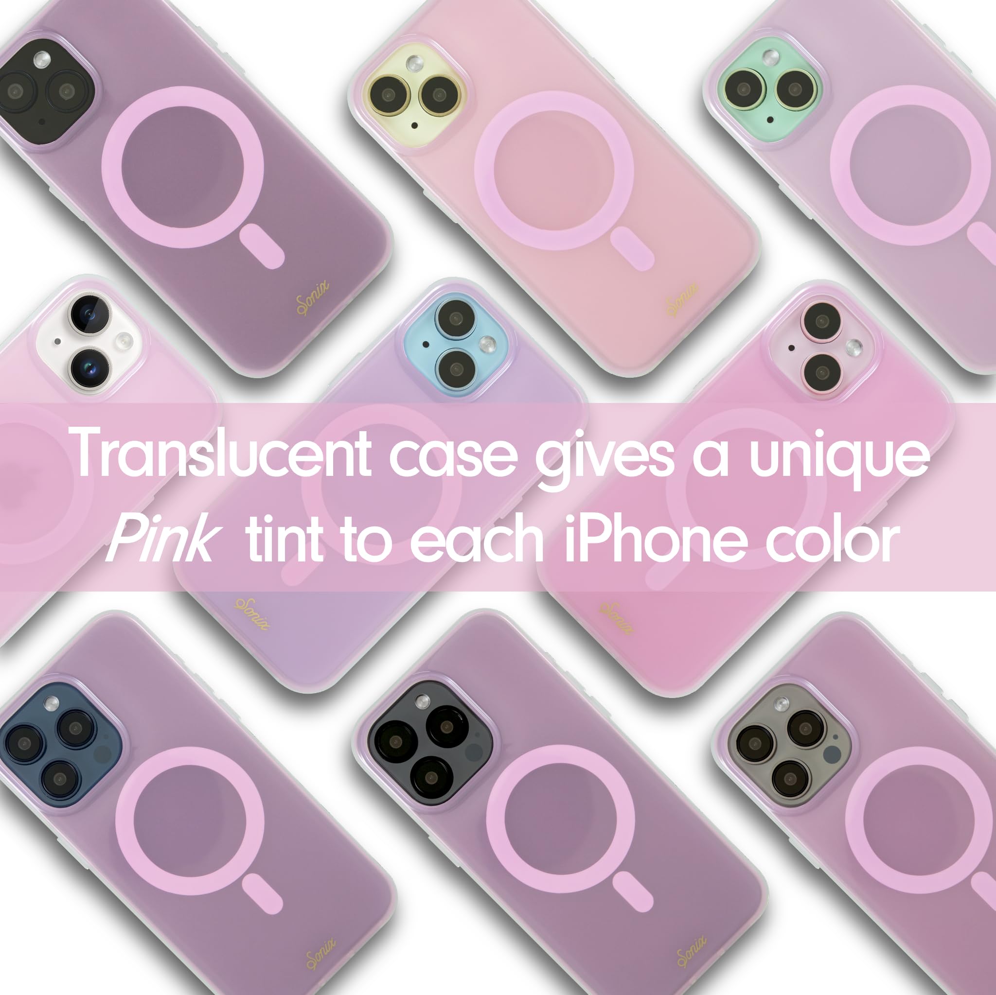 Foto 3 pulgar | Funda De Teléfono Sonix Jelly Pink Para Iphone 16 Pro Con Magsafe - Venta Internacional.