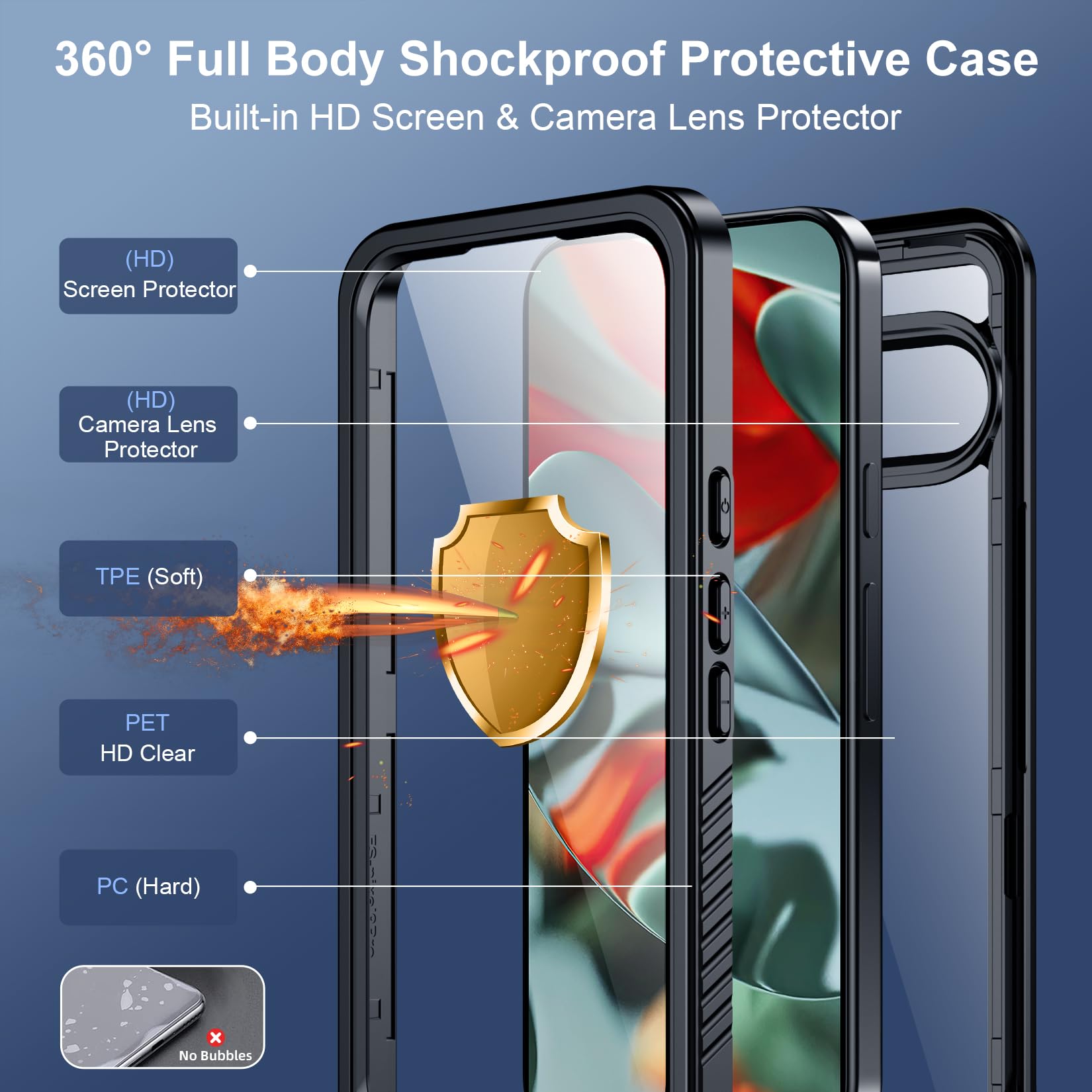 Foto 4 | Funda Spidercase Impermeable Ip68 360° Para Pixel 9 Pro - Venta Internacional.