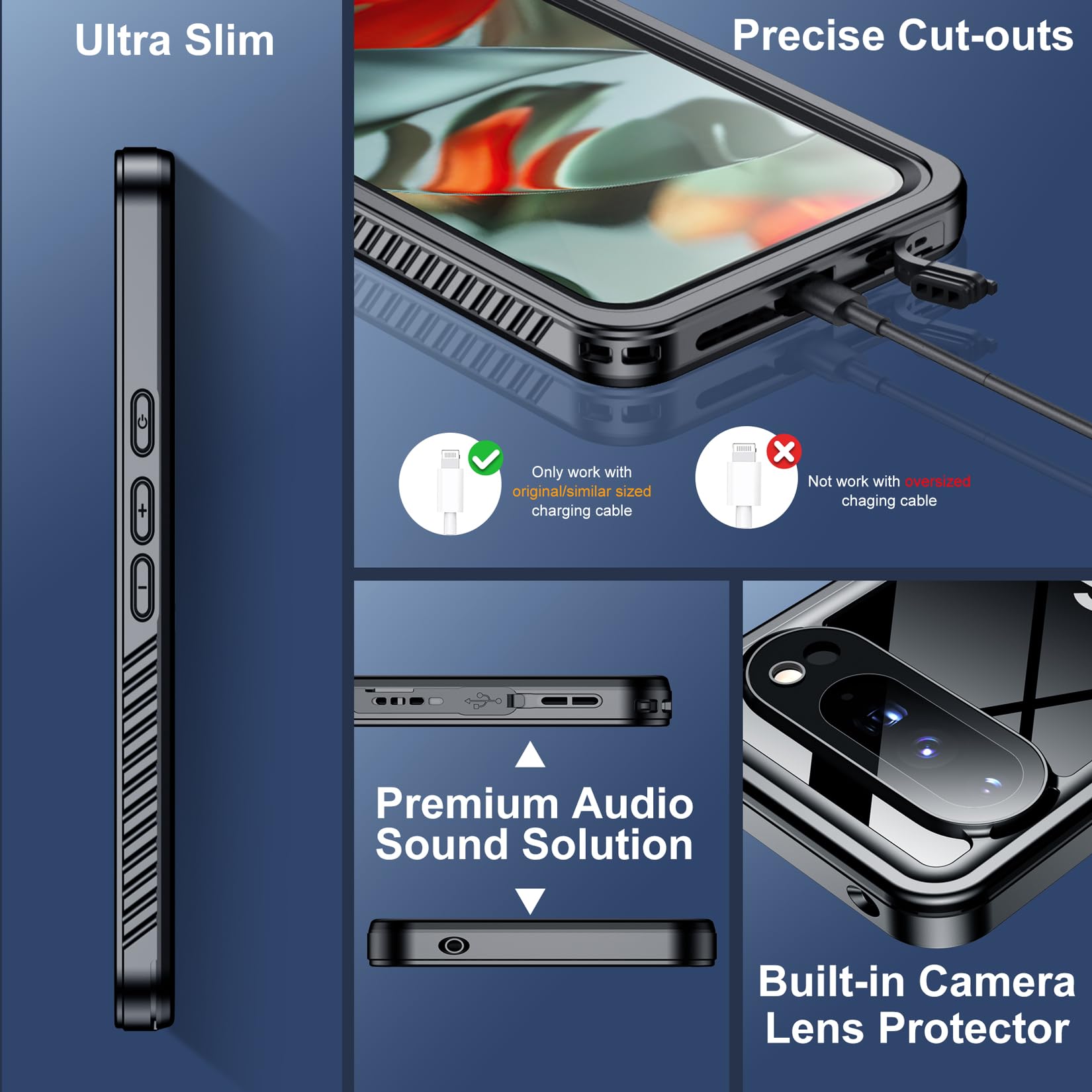 Foto 6 | Funda Spidercase Impermeable Ip68 360° Para Pixel 9 Pro - Venta Internacional.