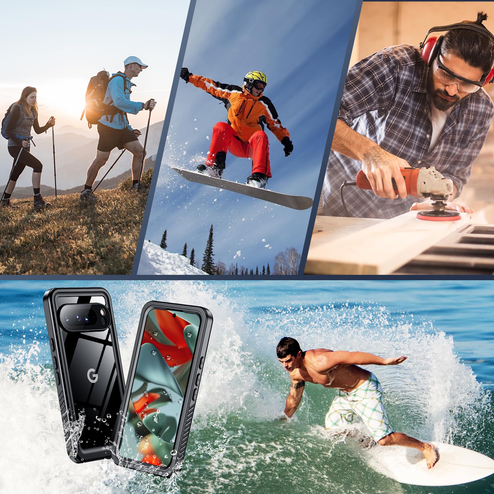 Foto 8 pulgar | Funda Spidercase Impermeable Ip68 360° Para Pixel 9 Pro - Venta Internacional.