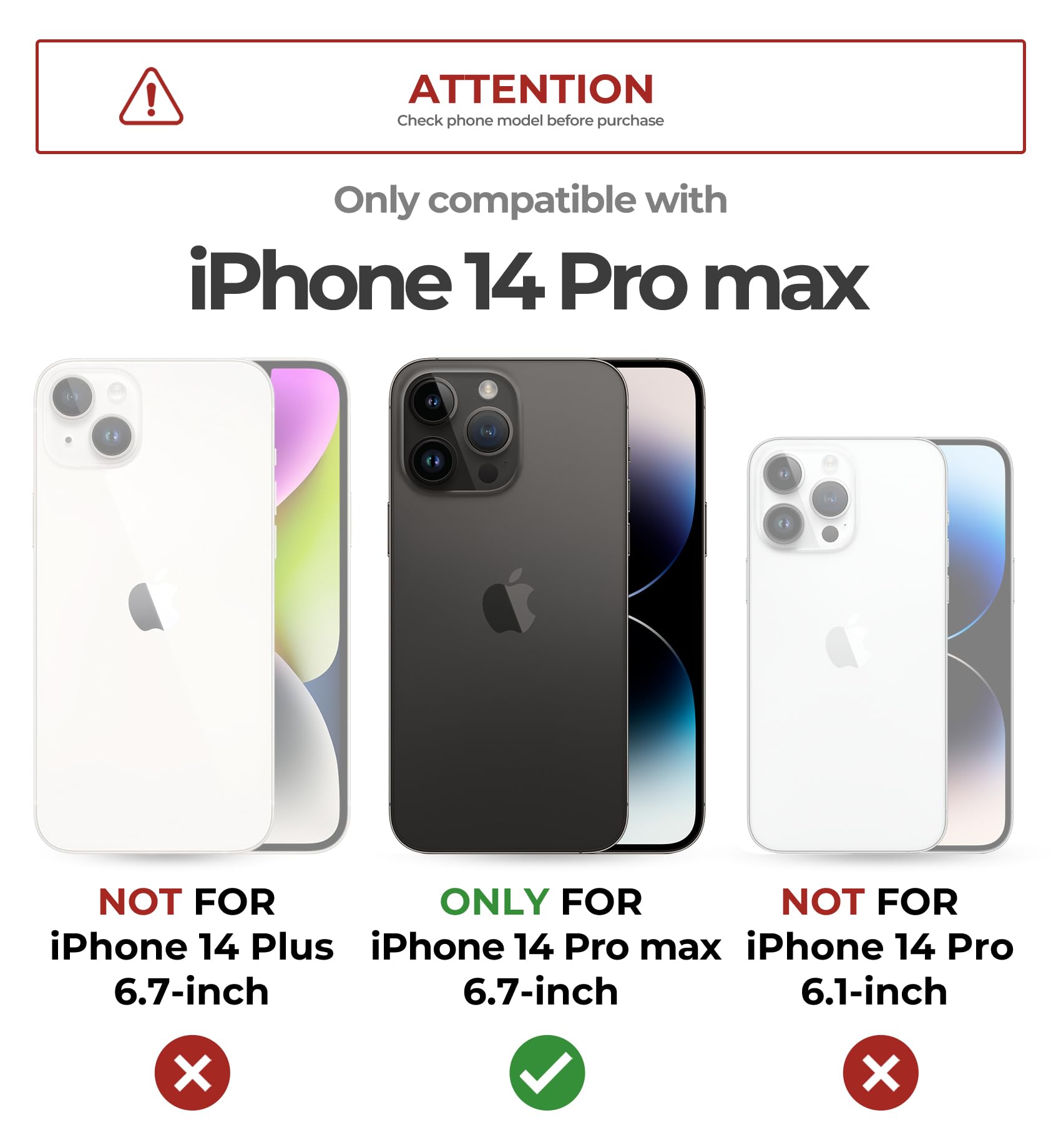 Foto 3 pulgar | Funda Dexnor Para Iphone 14 Pro Max Con Cámara Deslizante Negra - Venta Internacional.