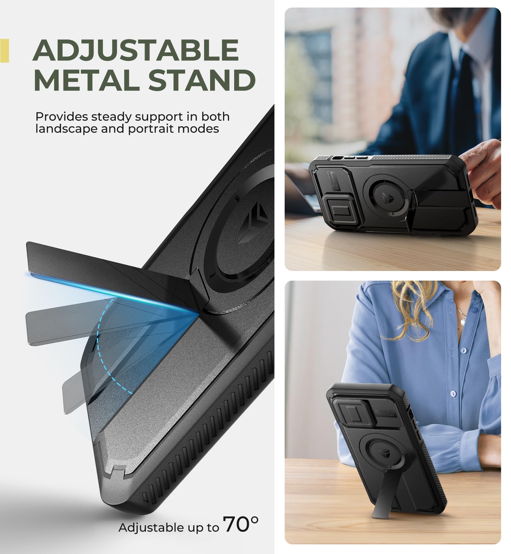 Foto 6 pulgar | Funda Dexnor Para Iphone 14 Pro Max Con Cámara Deslizante Negra - Venta Internacional.