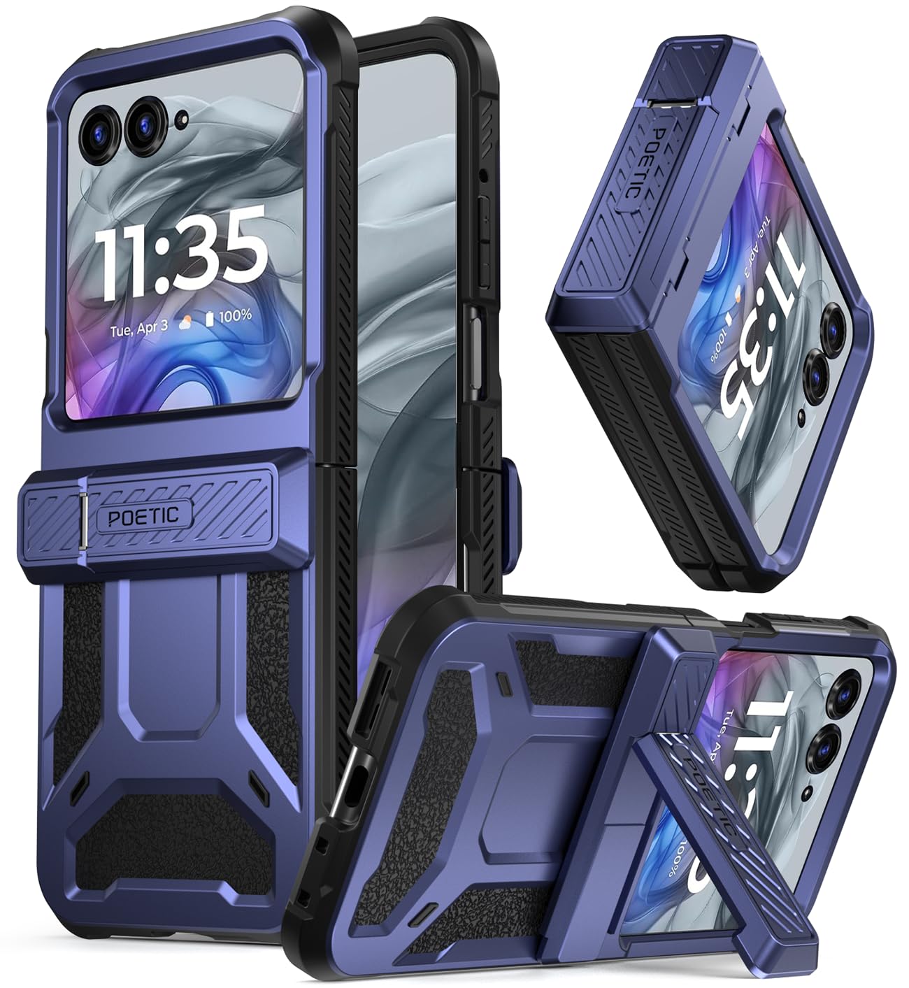 Foto 2 pulgar | Funda Poetic Spartan Para Motorola Moto Razr 2024 Con Soporte - Venta Internacional.
