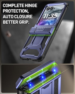 Foto 5 | Funda Poetic Spartan Para Motorola Moto Razr 2024 Con Soporte - Venta Internacional.