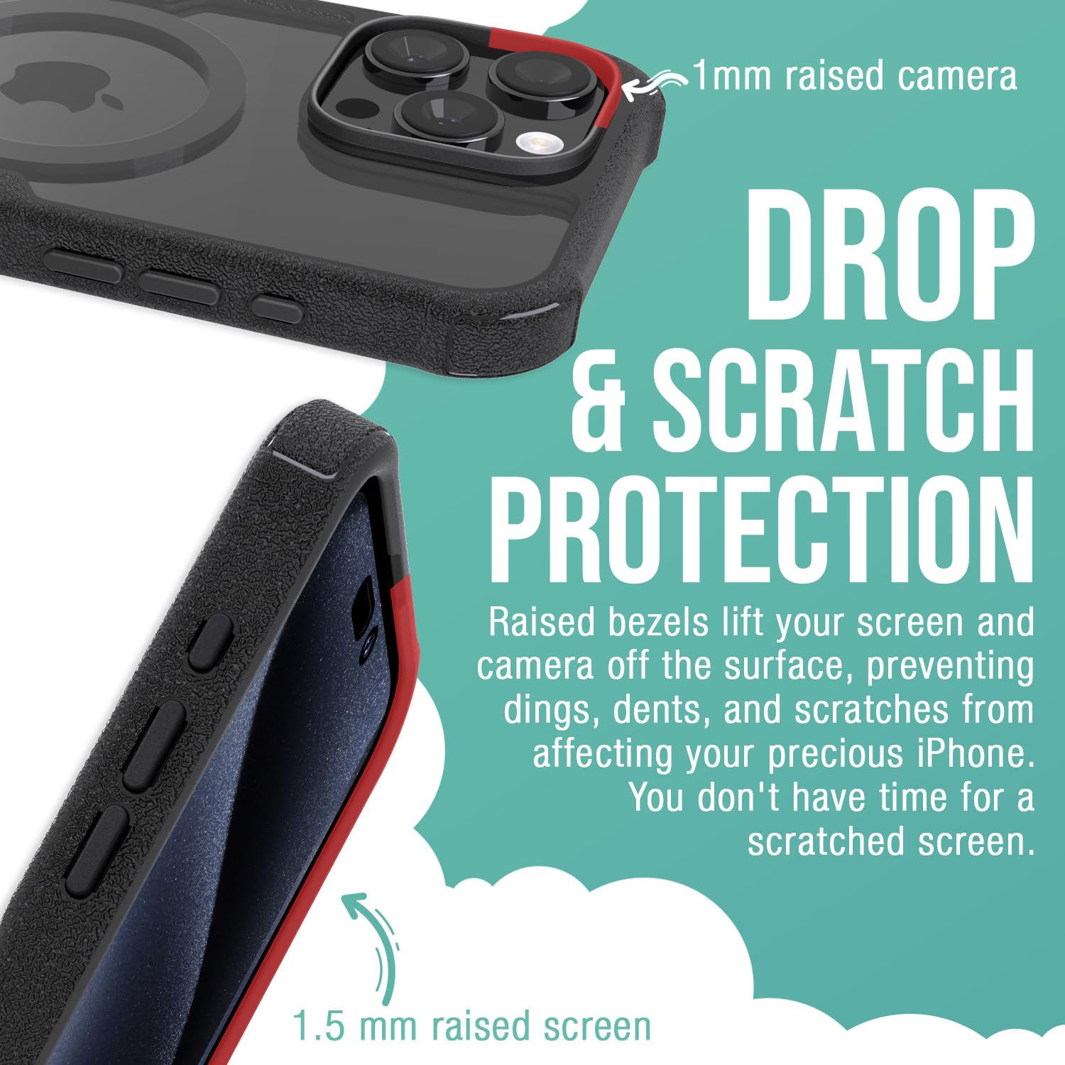 Foto 5 pulgar | Funda Magnética Protectora Smartish Para Iphone 16 Pro Max, Color Negro Claro - Venta Internacional.