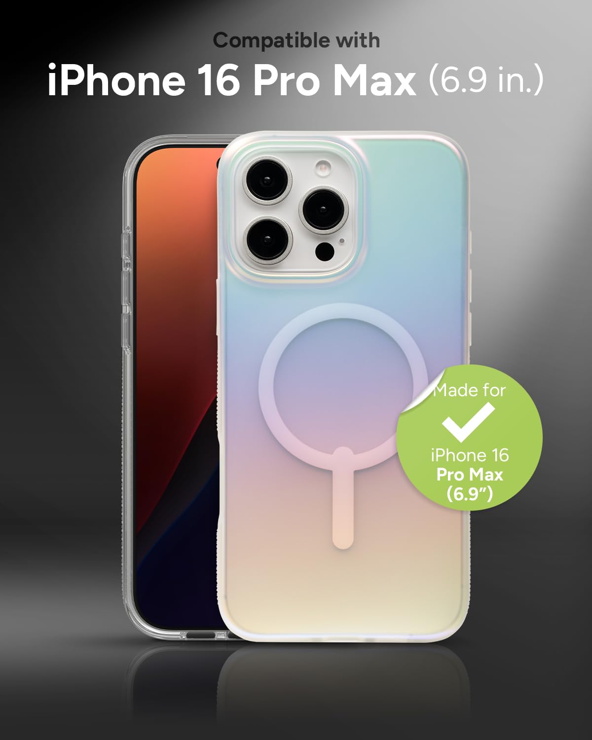 Foto 3 pulgar | Funda Zagg Milan Snap Para Iphone 16 Pro Max Que Cambia De Color - Venta Internacional.
