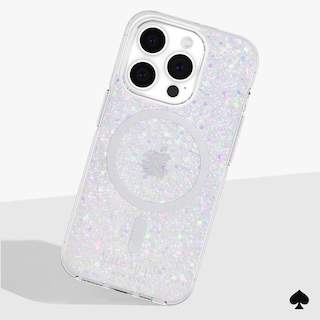 Foto 6 | Funda De Teléfono Kate Spade New York Para Iphone 15 Pro, Con Purpurina Gruesa - Venta Internacional.