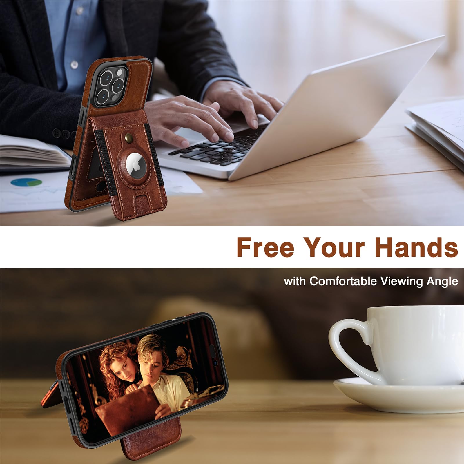 Foto 4 | Funda Tipo Cartera Lohasic Compatible Con Magsafe Para Iphone 16 Pro Max - Venta Internacional.