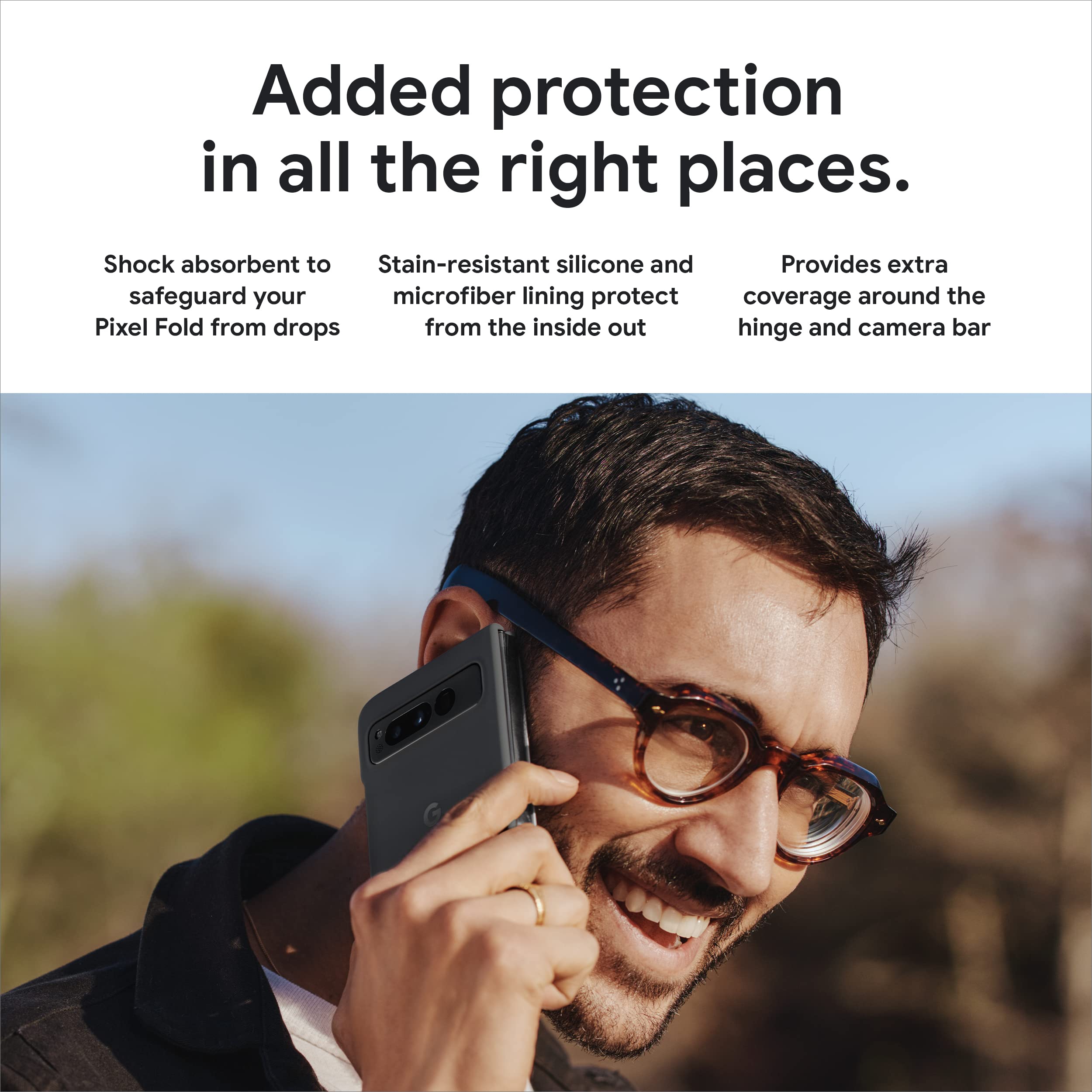 Foto 3 pulgar | Funda Para Teléfono Google Pixel Fold De Silicona Que Absorbe Los Golpes - Venta Internacional.