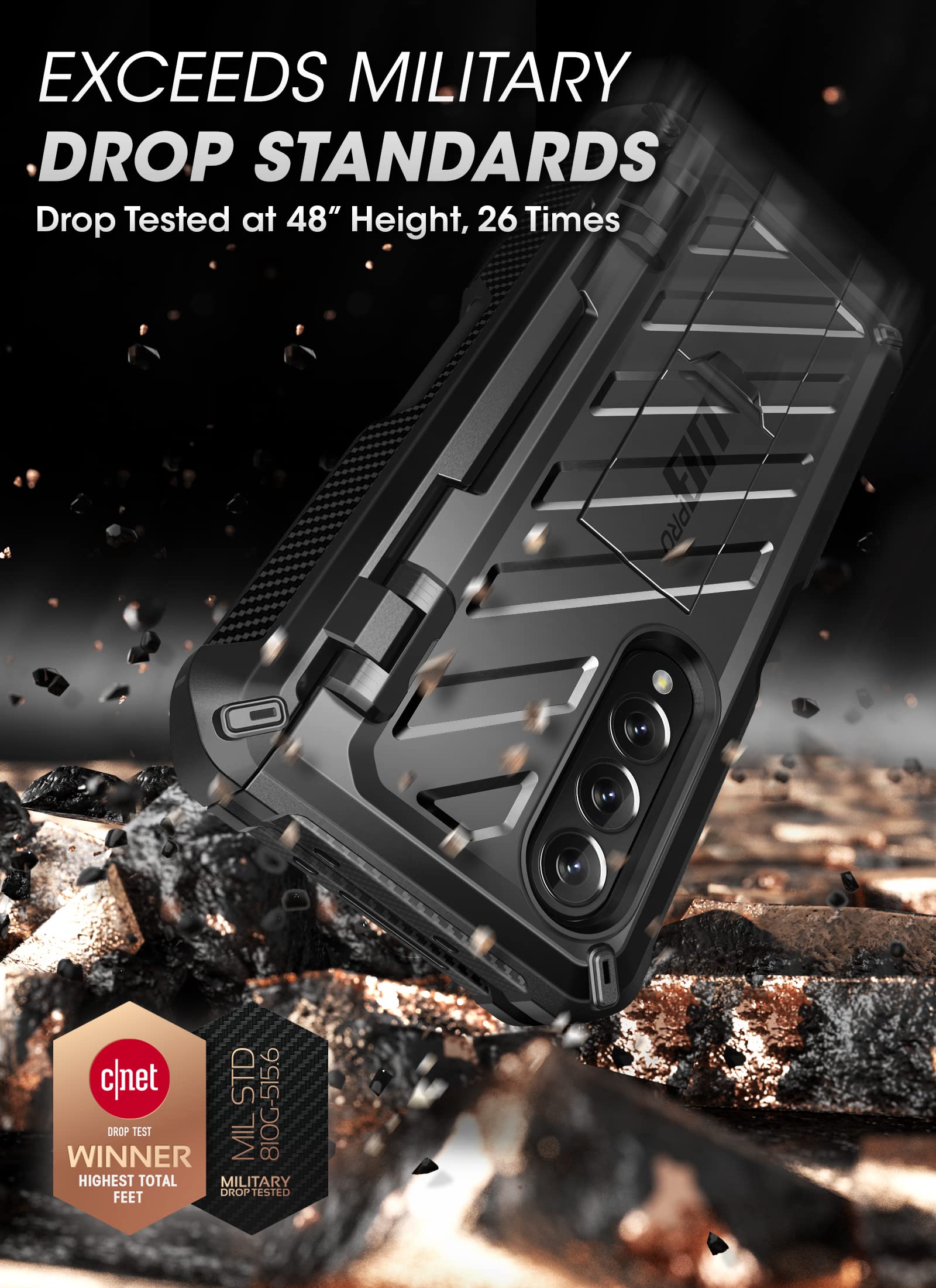 Foto 3 pulgar | Funda Supcase Unicorn Beetle Pro Para Samsung Galaxy Z Fold 3 5g - Venta Internacional.