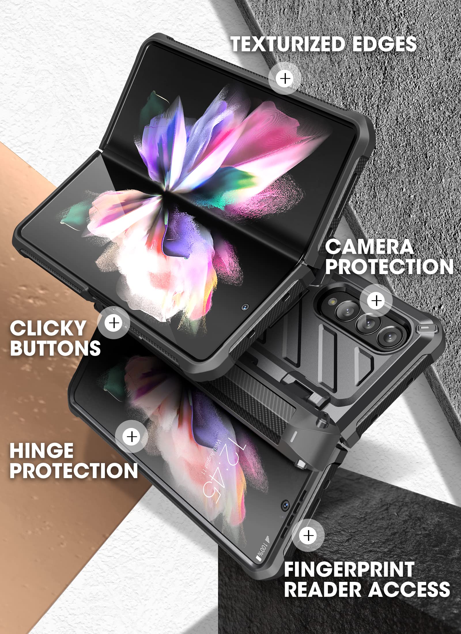 Foto 7 pulgar | Funda Supcase Unicorn Beetle Pro Para Samsung Galaxy Z Fold 3 5g - Venta Internacional.
