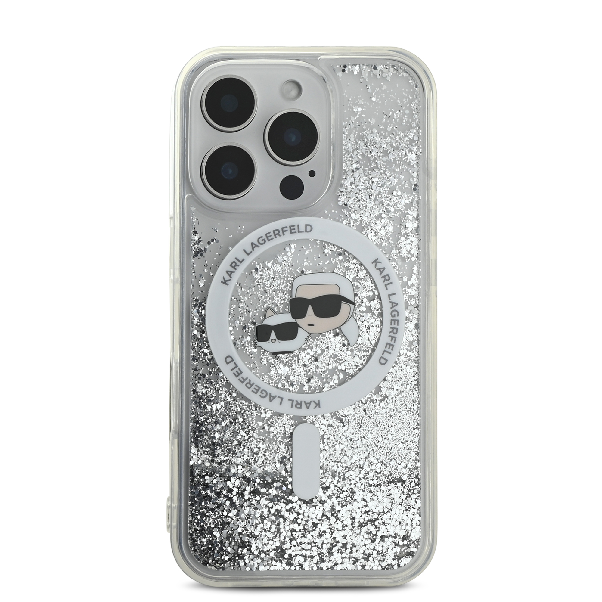 Foto 4 pulgar | Funda Case Karl Brillos Mgsf Para Iphone 16 Pro Original