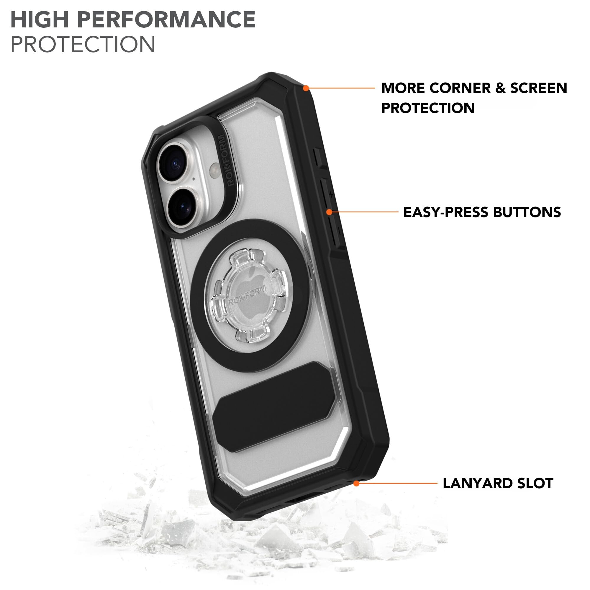 Foto 4 pulgar | Funda De Teléfono Rokform Crystal Case Compatible Con Iphone 16 - Venta Internacional.