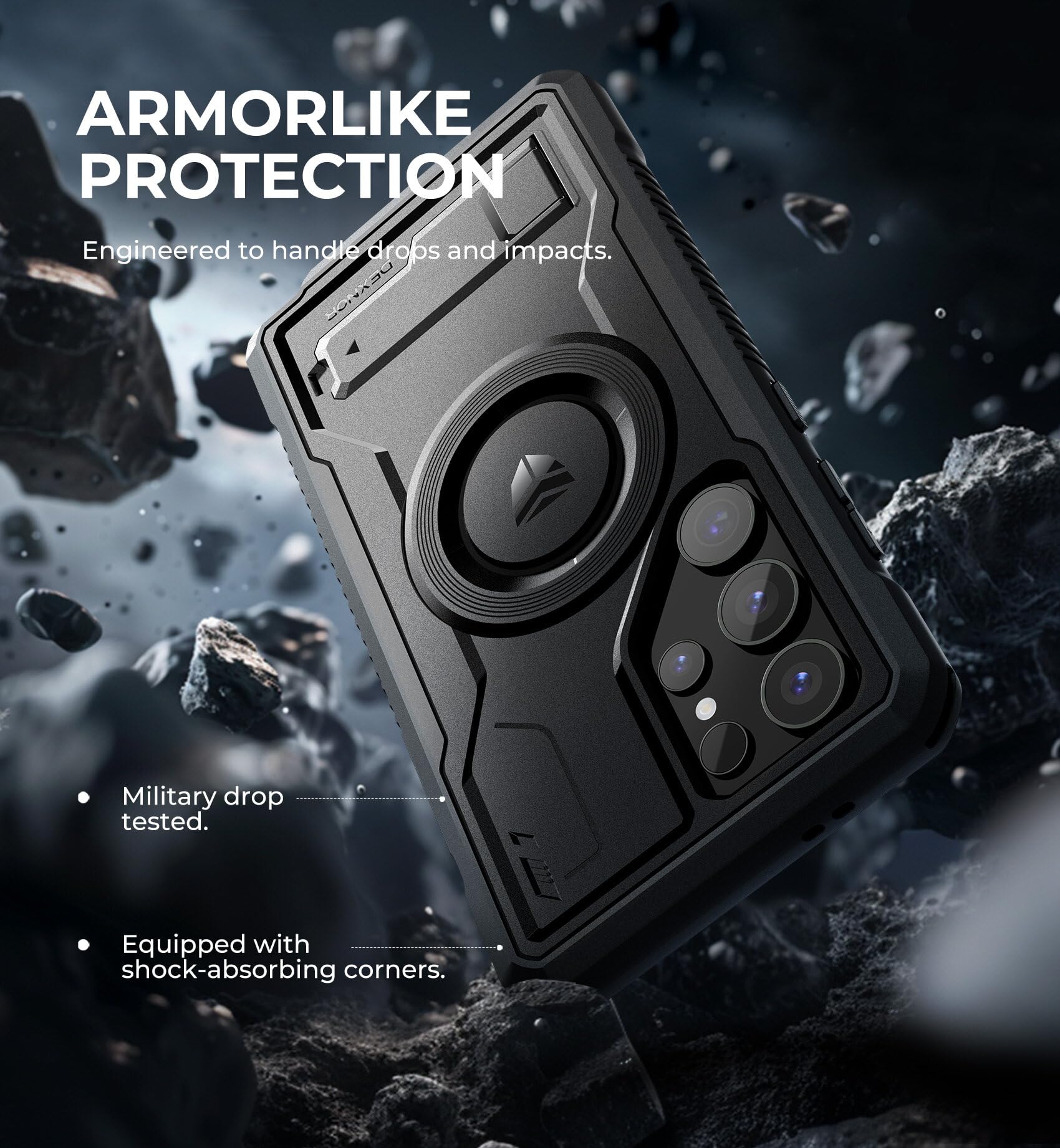 Foto 7 pulgar | Funda Magnética Dexnor Para Samsung Galaxy S24 Ultra Black - Venta Internacional.