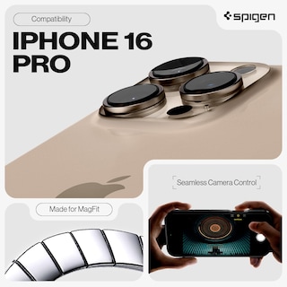Foto 2 | Funda Spigen Tough Armor T Magfit Para Iphone 16 Pro, Color Negro - Venta Internacional.