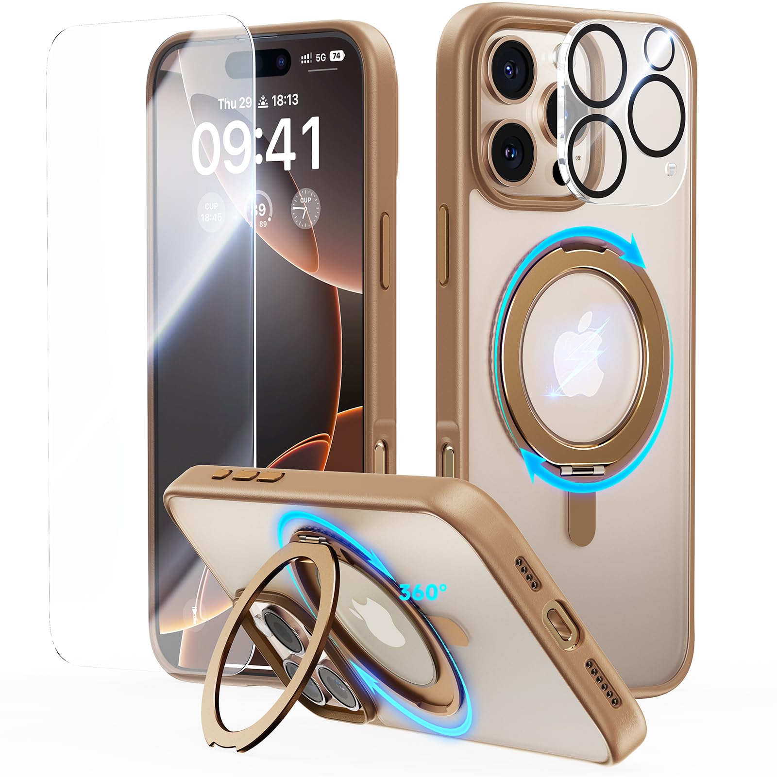 Foto 2 pulgar | Funda De Teléfono Jueshituo 3 En 1 Para Iphone 16 Pro Con Accesorios - Venta Internacional.