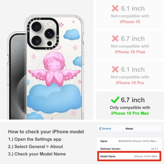 Foto 2 | Funda De Teléfono Mosnovo Para Iphone 15 Pro Max Con Magsafe Pink - Venta Internacional.