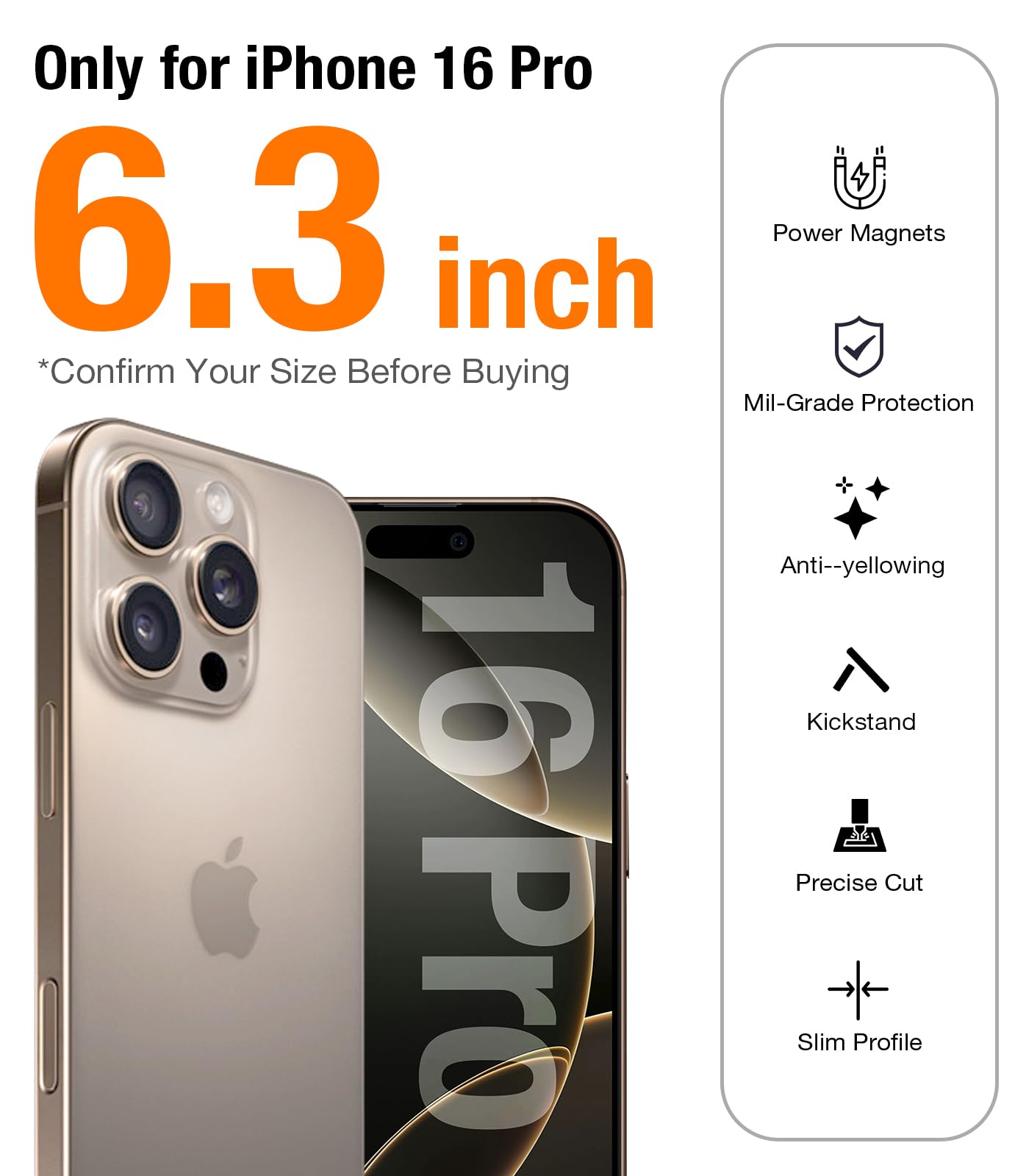 Foto 8 pulgar | Funda De Teléfono Torras Ostand Spin Para Iphone 16 Pro Rose Gold - Venta Internacional.