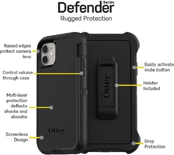 Foto 6 | Funda Para Teléfono Otterbox Defender Series Para Iphone 11, Color Morado - Venta Internacional.