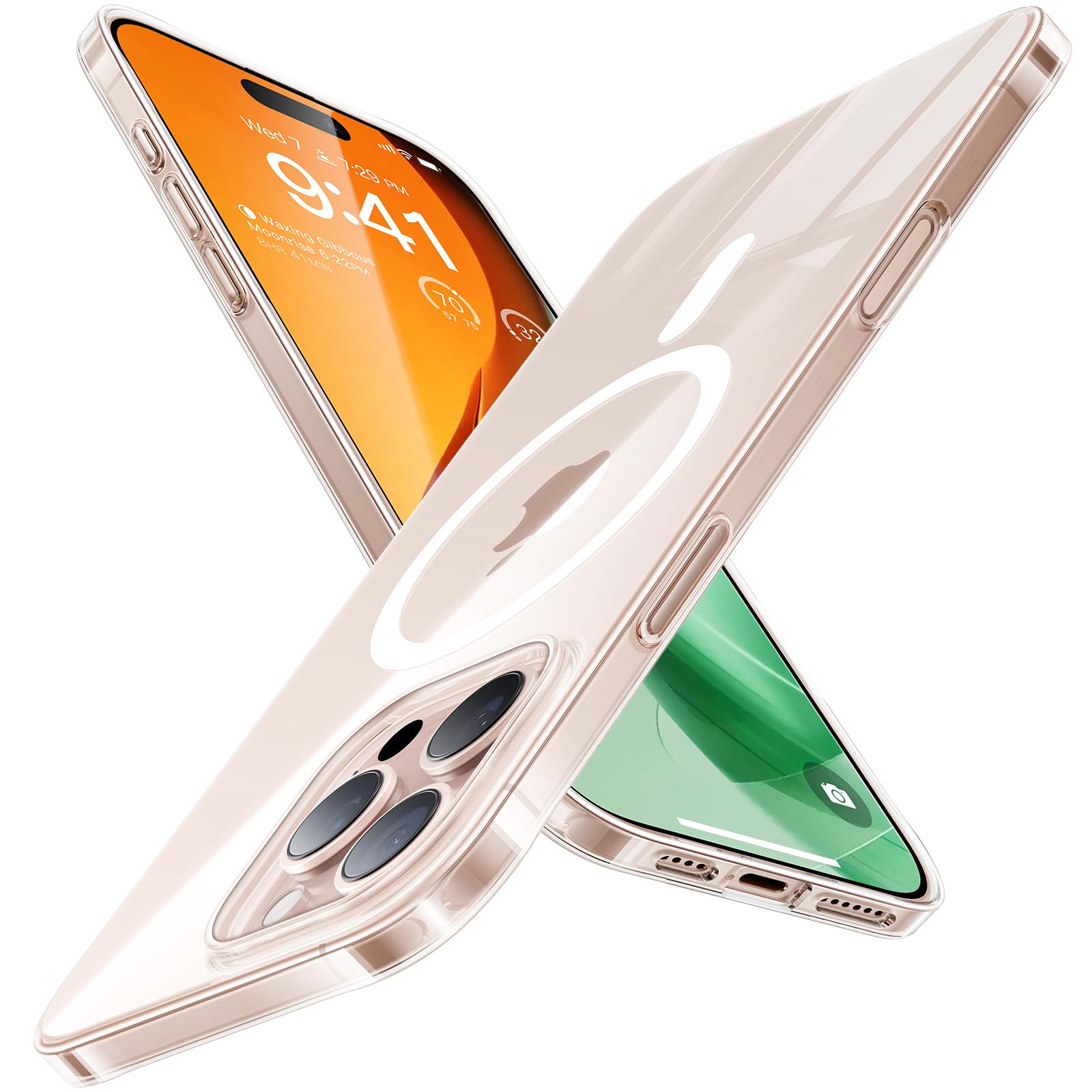 Foto 2 pulgar | Funda De Teléfono Torras Magnetic Slim Fit Para Iphone 16 Pro, Transparente - Venta Internacional.