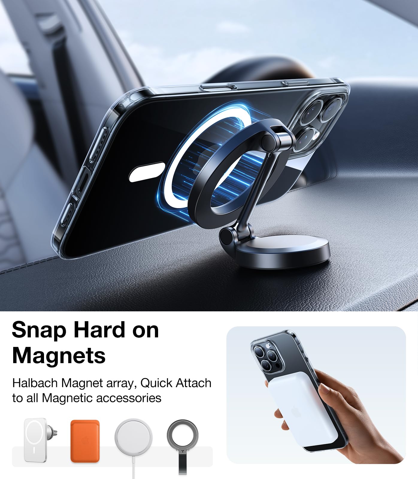 Foto 4 pulgar | Funda De Teléfono Torras Magnetic Slim Fit Para Iphone 16 Pro, Transparente - Venta Internacional.