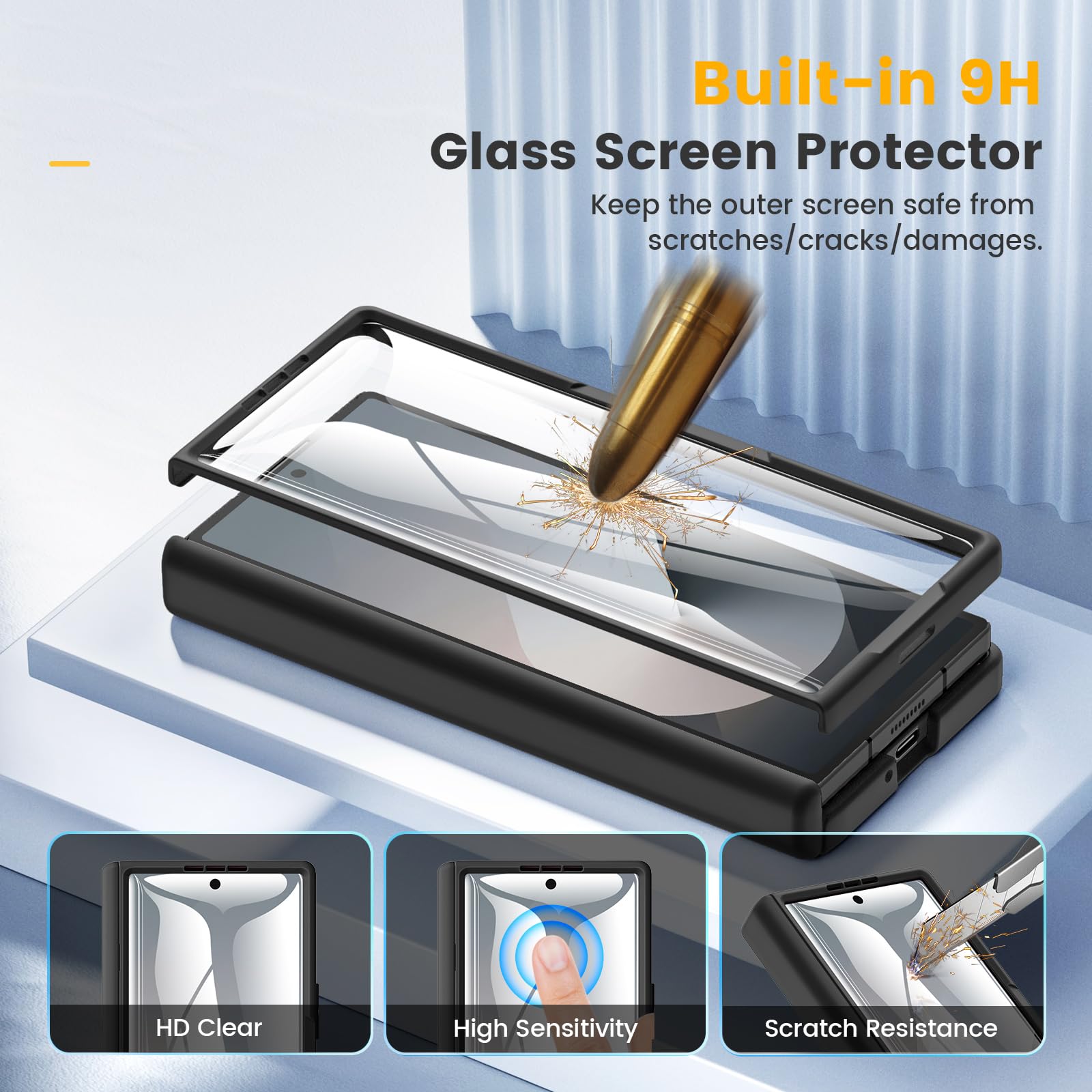 Foto 6 pulgar | Funda Caka Para Samsung Galaxy Z Fold 6 Con Carga Inalámbrica - Venta Internacional.