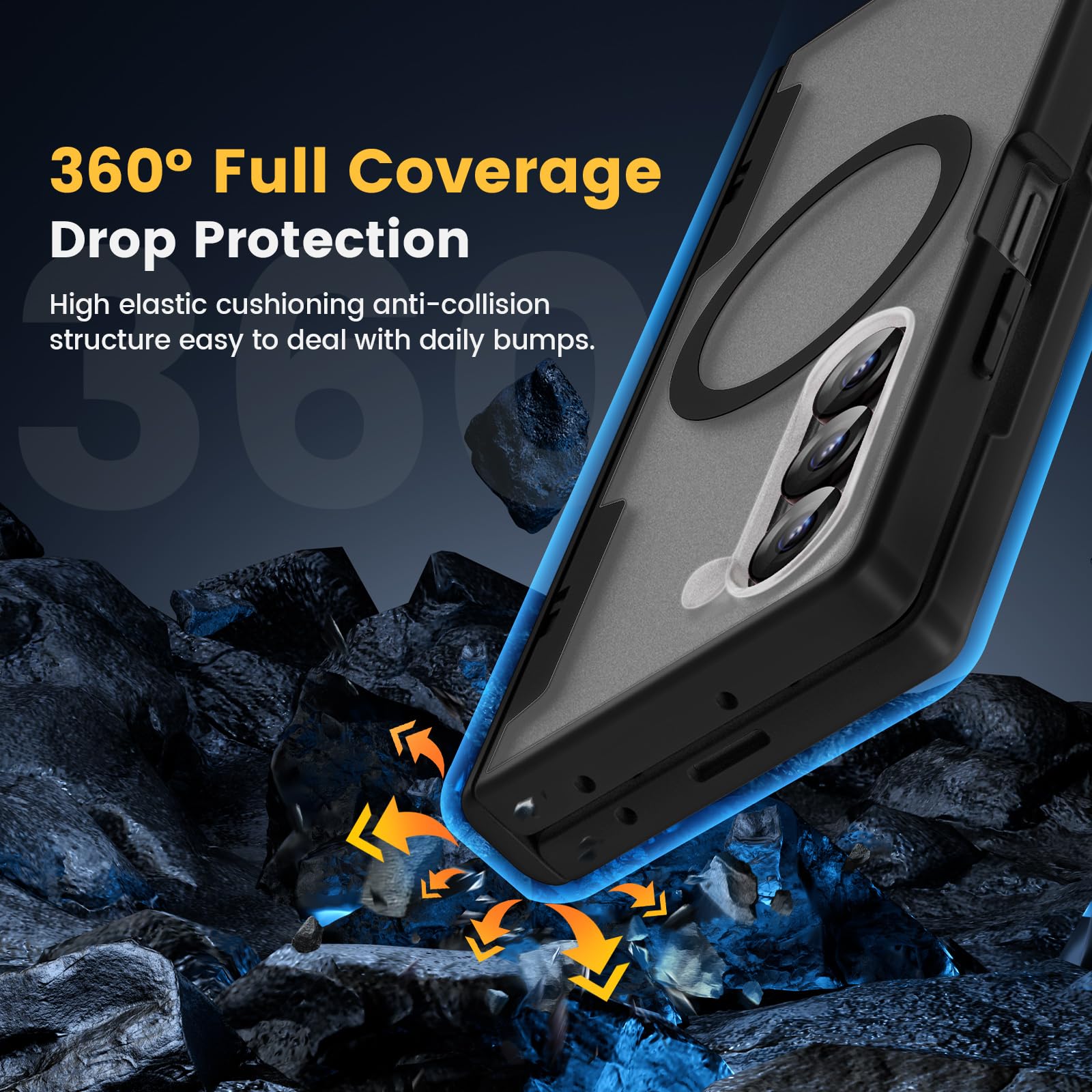 Foto 8 pulgar | Funda Caka Para Samsung Galaxy Z Fold 6 Con Carga Inalámbrica - Venta Internacional.