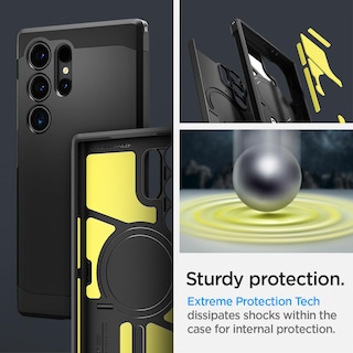 Foto 3 | Funda Spigen Tough Armor Magfit Para El Galaxy S24 Ultra, Color Negro - Venta Internacional.