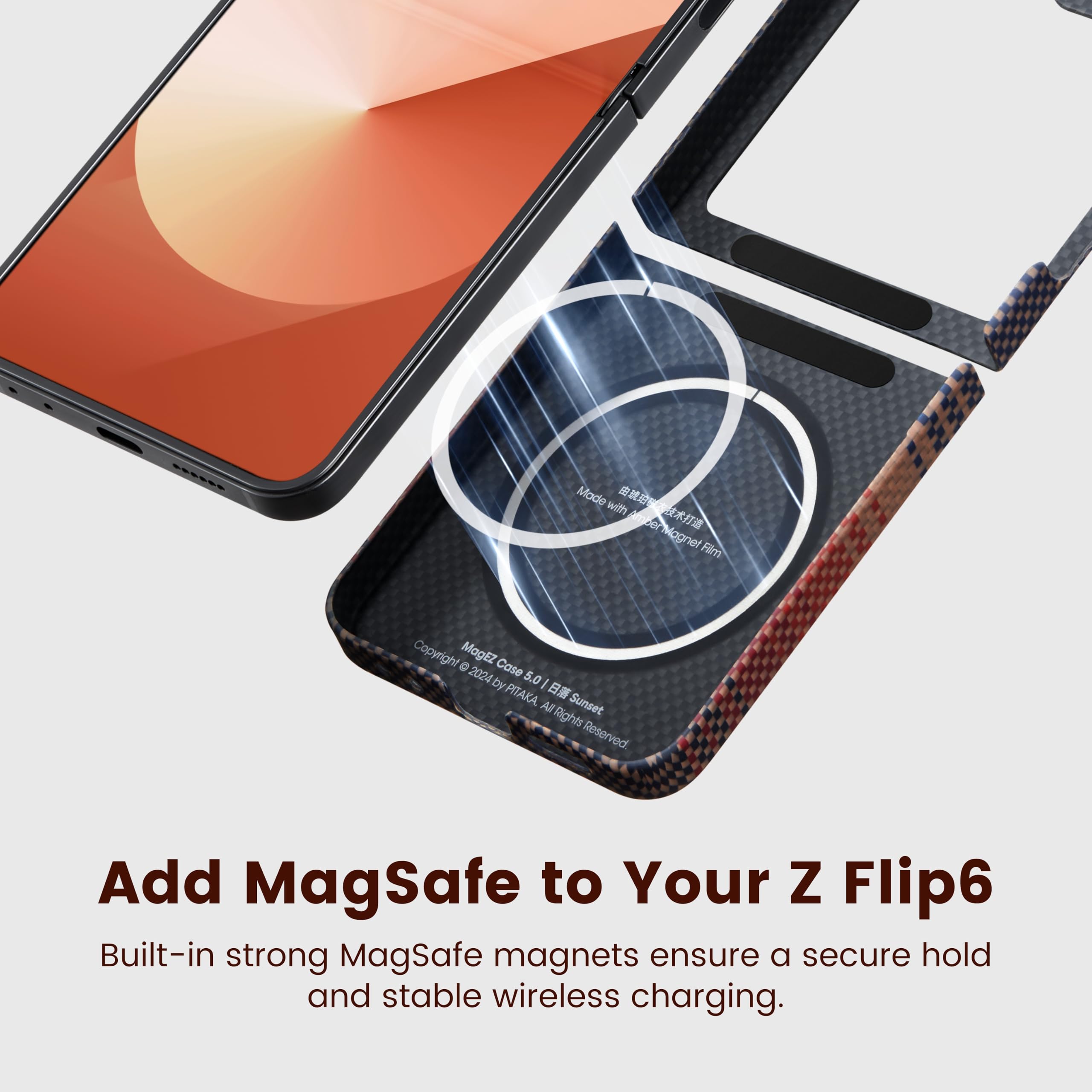 Foto 7 pulgar | Funda Tipo Magez Case 5 Para Samsung Galaxy Z Flip 6 - Venta Internacional.