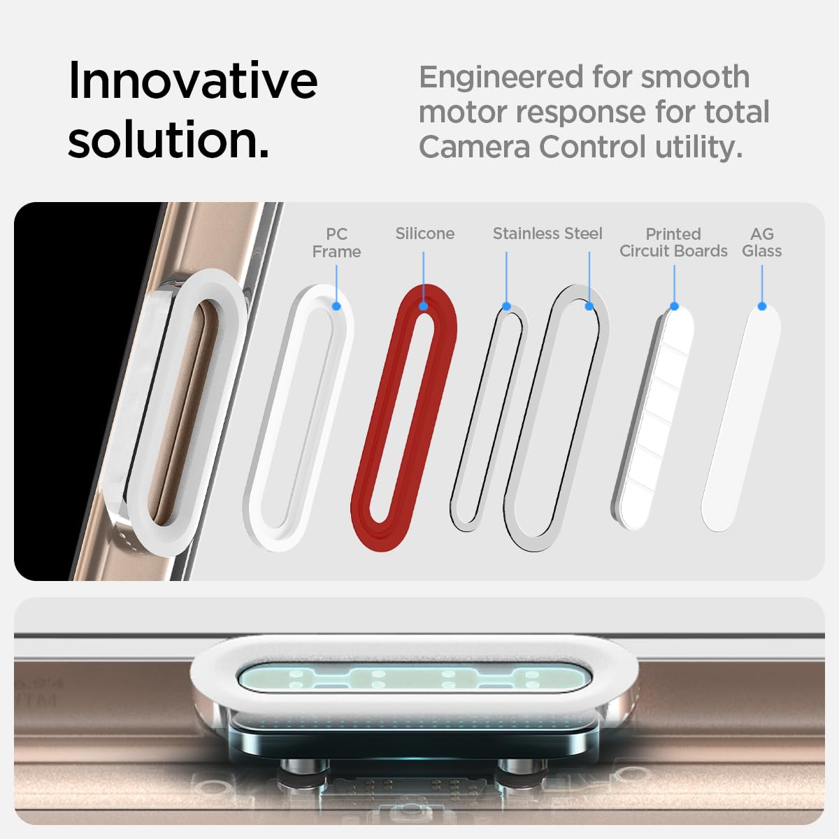 Foto 6 pulgar | Funda Spigen Ultra Hybrid T Magfit Para Iphone 16 Pro, Color Blanco - Venta Internacional.