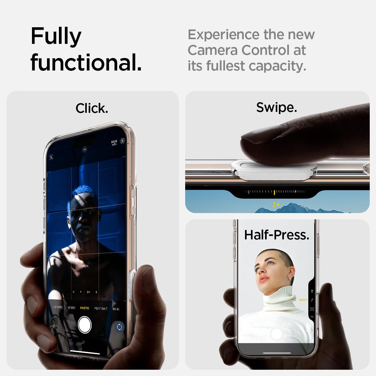 Foto 7 pulgar | Funda Spigen Ultra Hybrid T Magfit Para Iphone 16 Pro, Color Blanco - Venta Internacional.