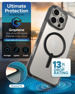 Foto 4 | Funda De Teléfono Zagg Santa Cruz Snap Para Iphone 16 Pro Max Negra - Venta Internacional.
