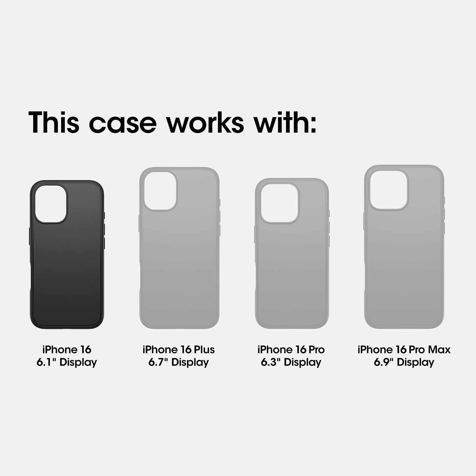 Foto 3 pulgar | Funda Otterbox Para Iphone 16 Defender Series Xt, Transparente, Lado Oscuro - Venta Internacional.