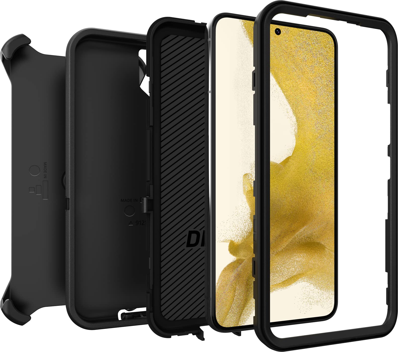 Foto 7 pulgar | Funda Otterbox Defender Series Para Samsung Galaxy S22, Color Negro - Venta Internacional.
