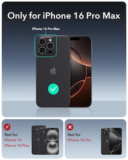Foto 2 | Funda De Teléfono Esr Para Iphone 16 Pro Max Con Soporte Gris Cyber Series - Venta Internacional.