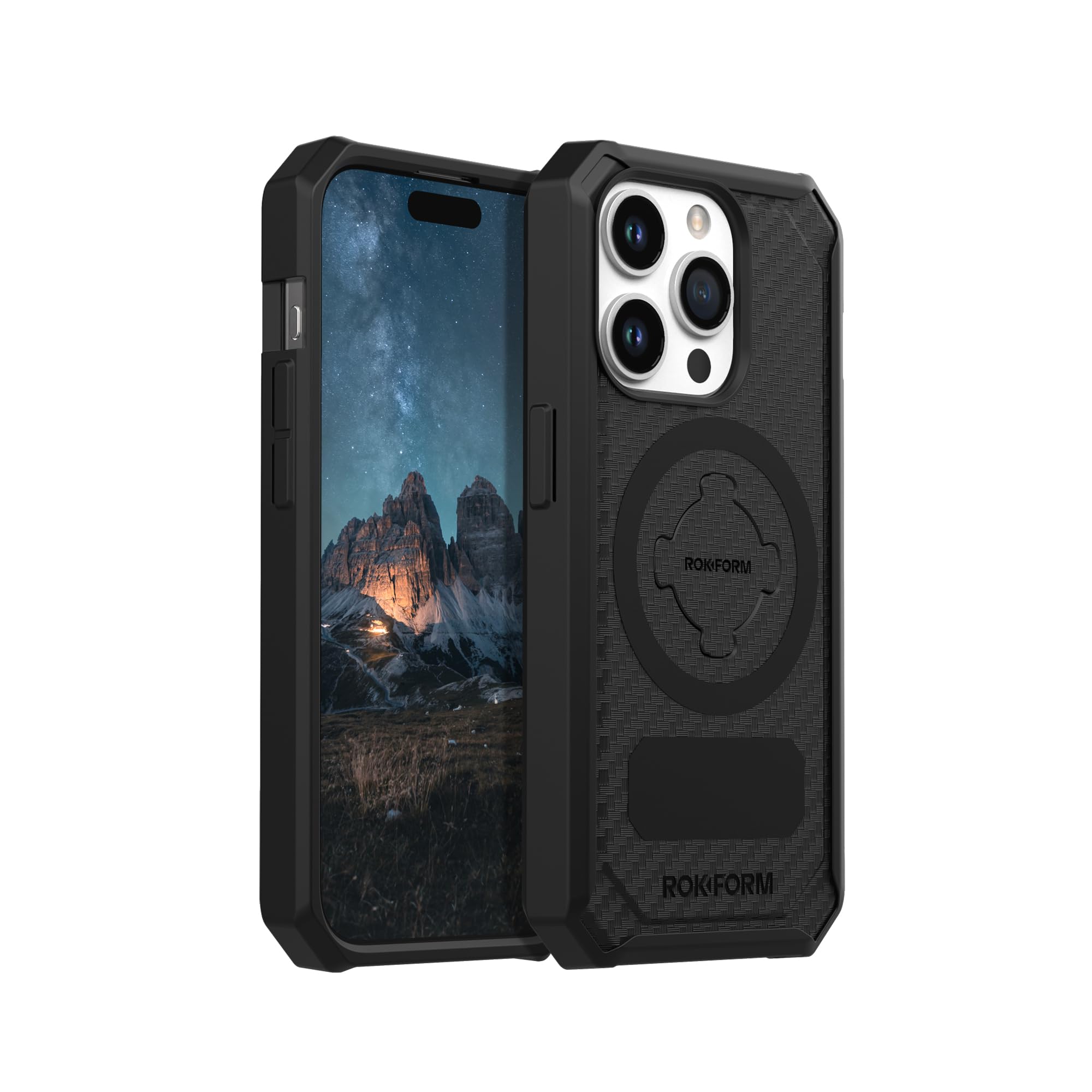 Foto 2 pulgar | Funda Magnética Rokform Rugged Series Para Iphone 15 Pro, Color Negro - Venta Internacional.