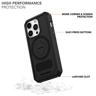 Foto 3 | Funda Magnética Rokform Rugged Series Para Iphone 15 Pro, Color Negro - Venta Internacional.