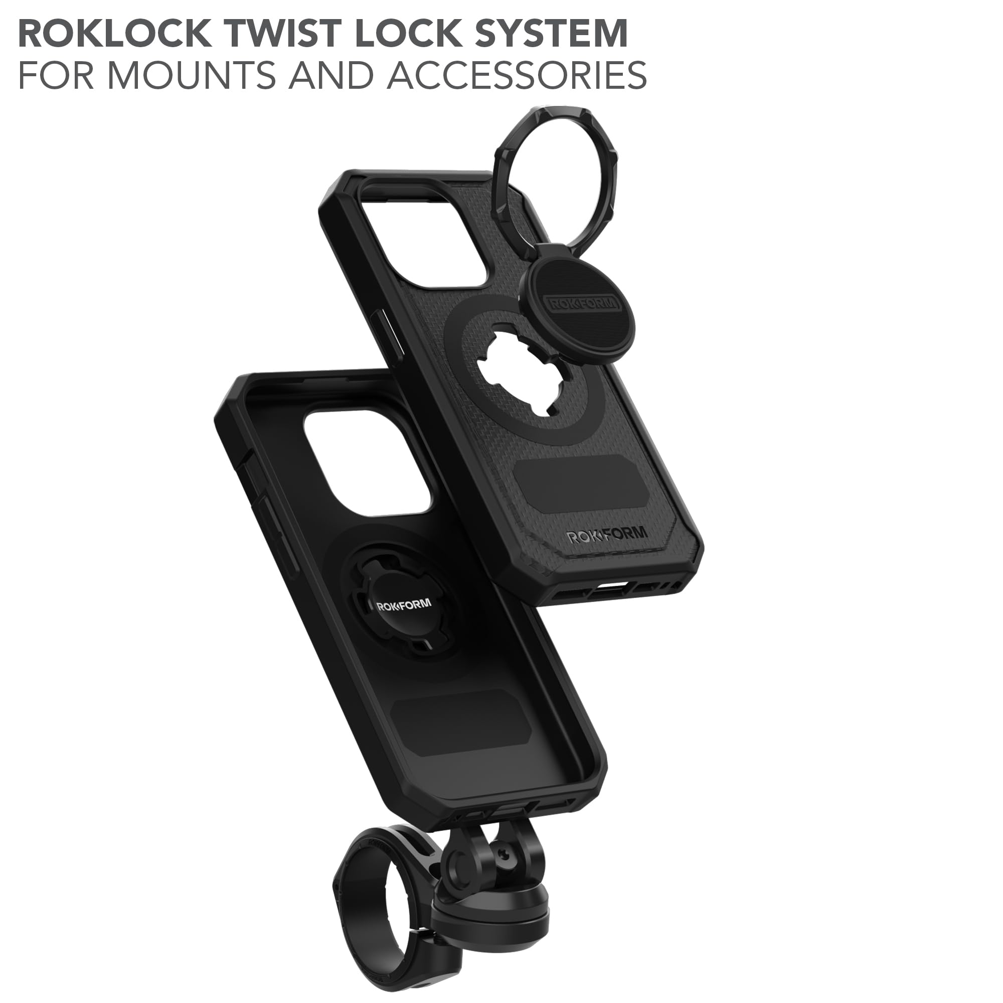 Foto 8 pulgar | Funda Magnética Rokform Rugged Series Para Iphone 15 Pro, Color Negro - Venta Internacional.
