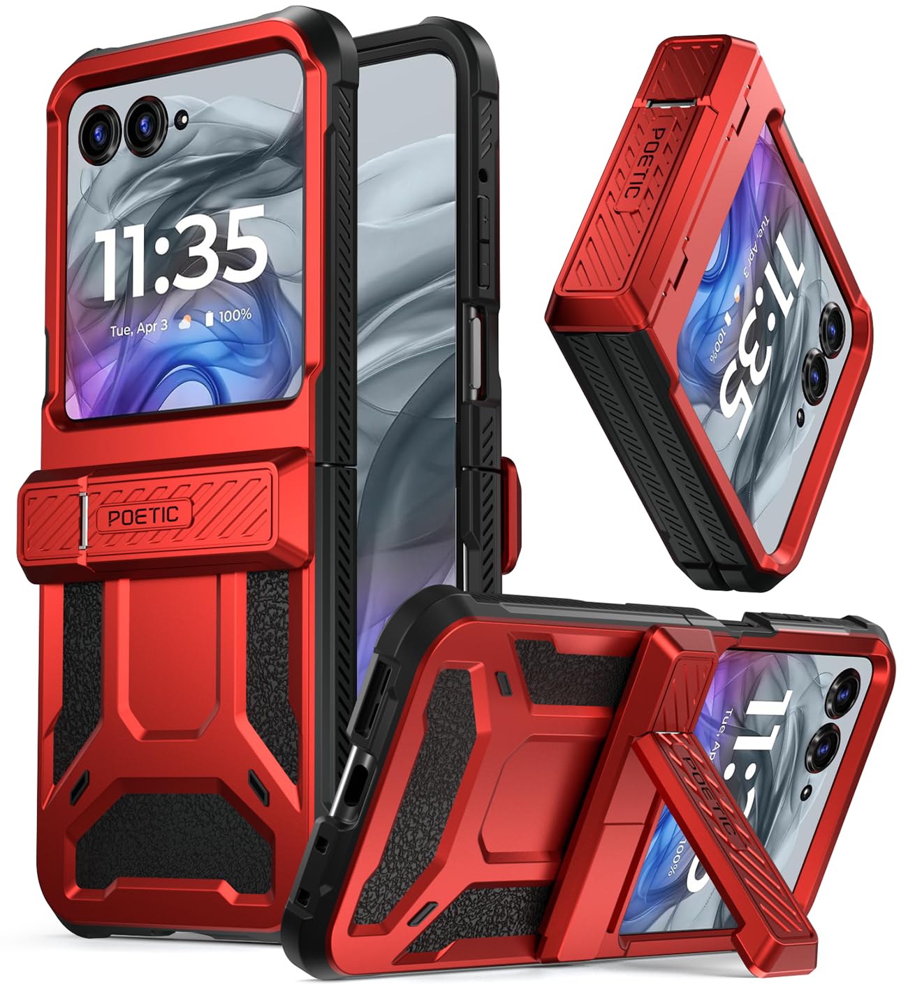 Foto 2 pulgar | Funda Poetic Spartan Para Motorola Moto Razr 2024 Con Soporte - Venta Internacional.