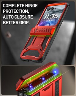 Foto 5 | Funda Poetic Spartan Para Motorola Moto Razr 2024 Con Soporte - Venta Internacional.