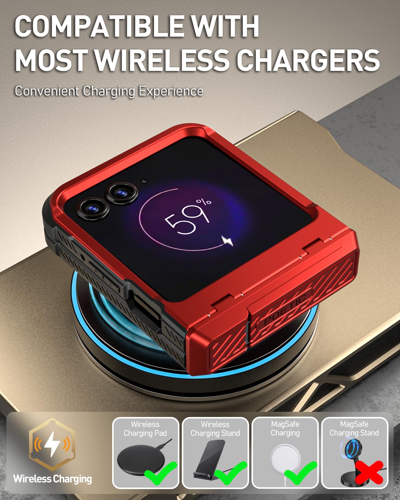 Foto 8 pulgar | Funda Poetic Spartan Para Motorola Moto Razr 2024 Con Soporte - Venta Internacional.