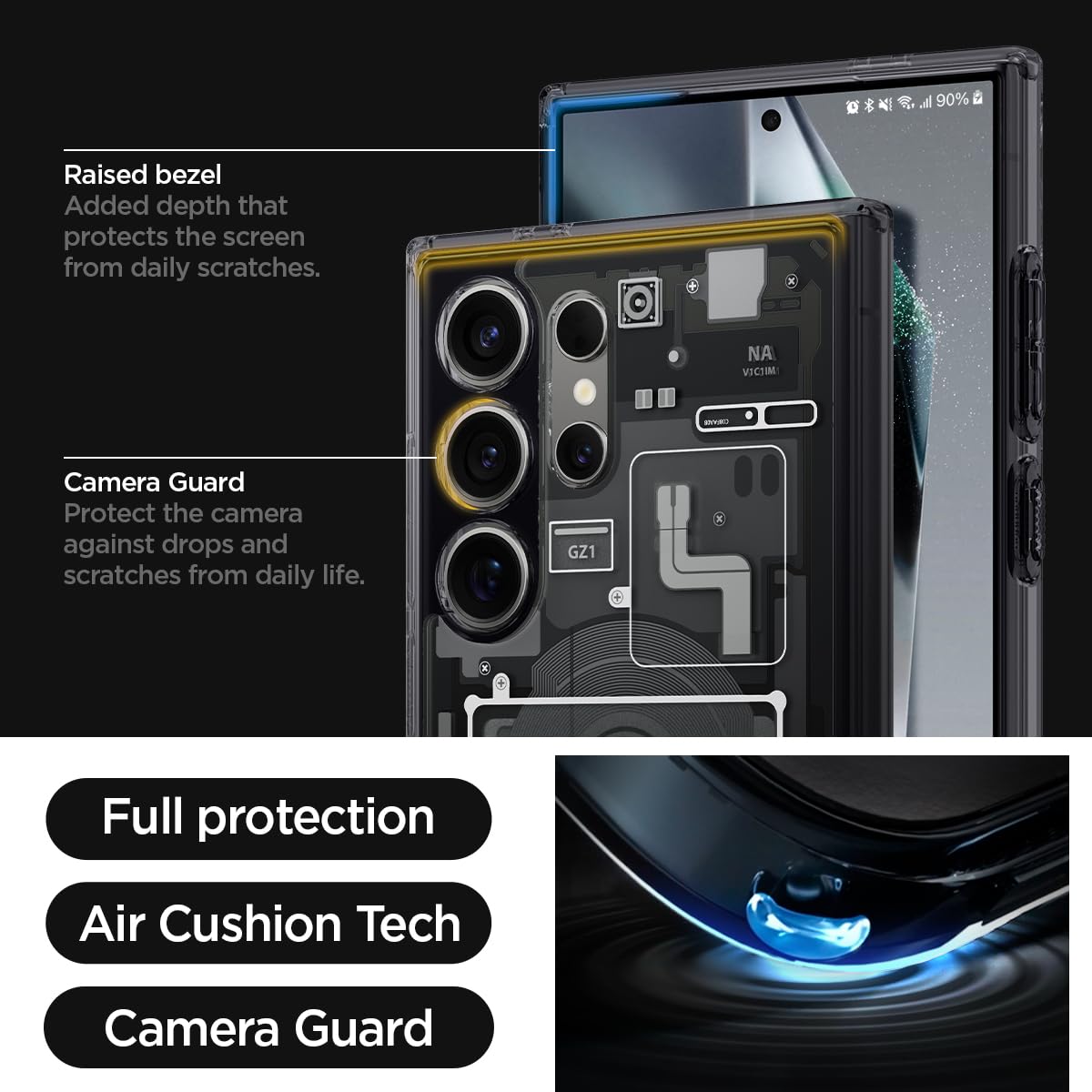 Foto 6 pulgar | Funda Spigen Ultra Hybrid Para El Galaxy S24 Ultra 2024 - Venta Internacional.
