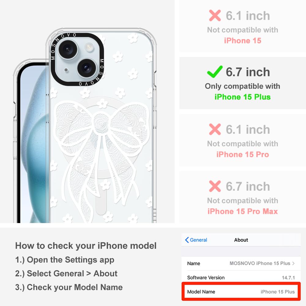 Foto 3 pulgar | Funda De Teléfono Mosnovo Para Iphone 15 Plus/iphone 14 Plus Transparente - Venta Internacional.