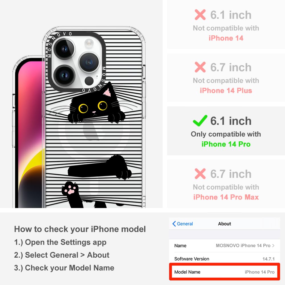Foto 3 pulgar | Funda De Teléfono Mosnovo Compatible Con Iphone 14 Pro Con Magsafe - Venta Internacional.