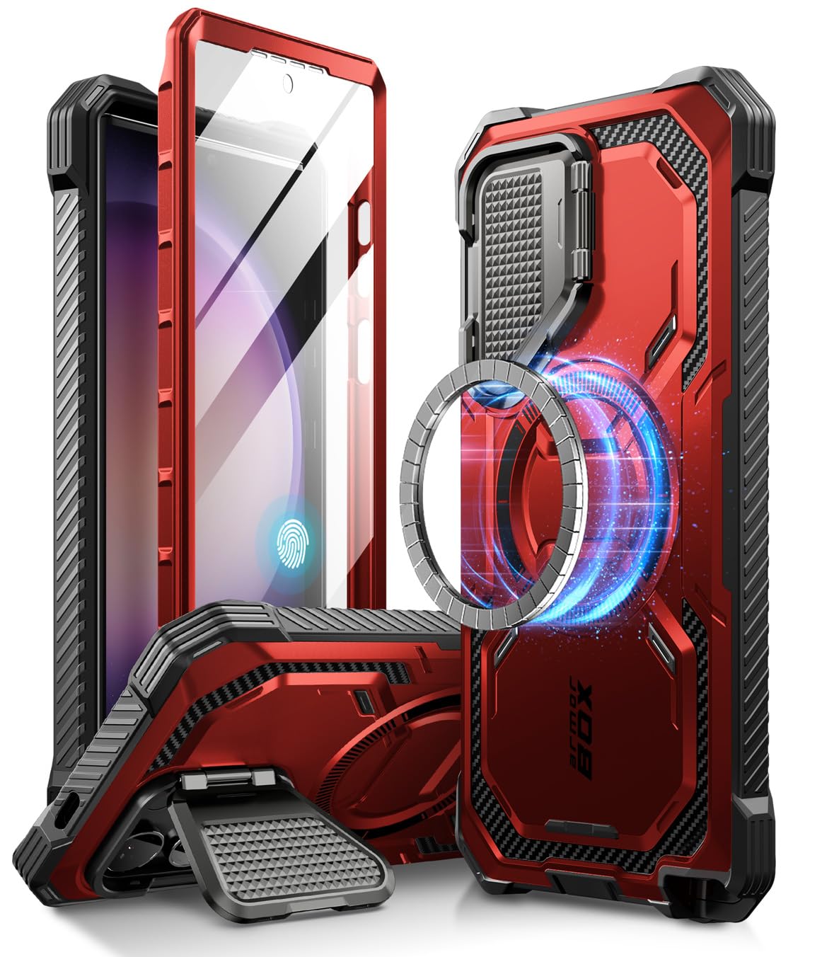 Funda De Teléfono I-blason Armorbox Para Samsung Galaxy S24 Ultra Red - Venta Internacional.