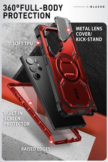 Foto 4 | Funda De Teléfono I-blason Armorbox Para Samsung Galaxy S24 Ultra Red - Venta Internacional.