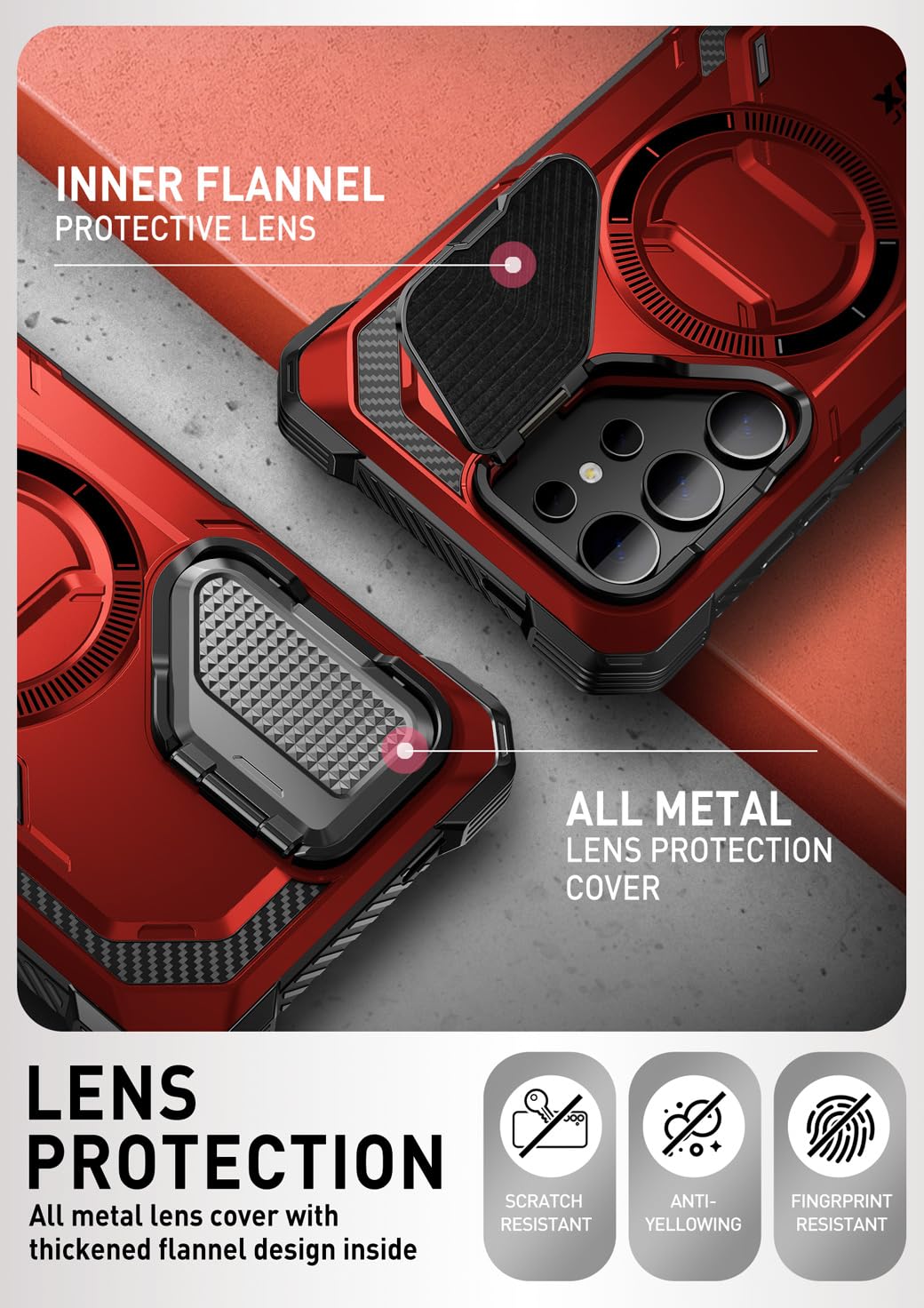 Foto 8 pulgar | Funda De Teléfono I-blason Armorbox Para Samsung Galaxy S24 Ultra Red - Venta Internacional.