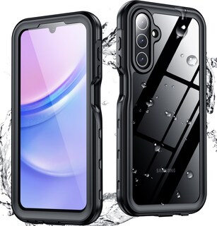Foto 1 | Funda Spidercase Impermeable Para Galaxy A15 5g, Totalmente Resistente, Negra - Venta Internacional.