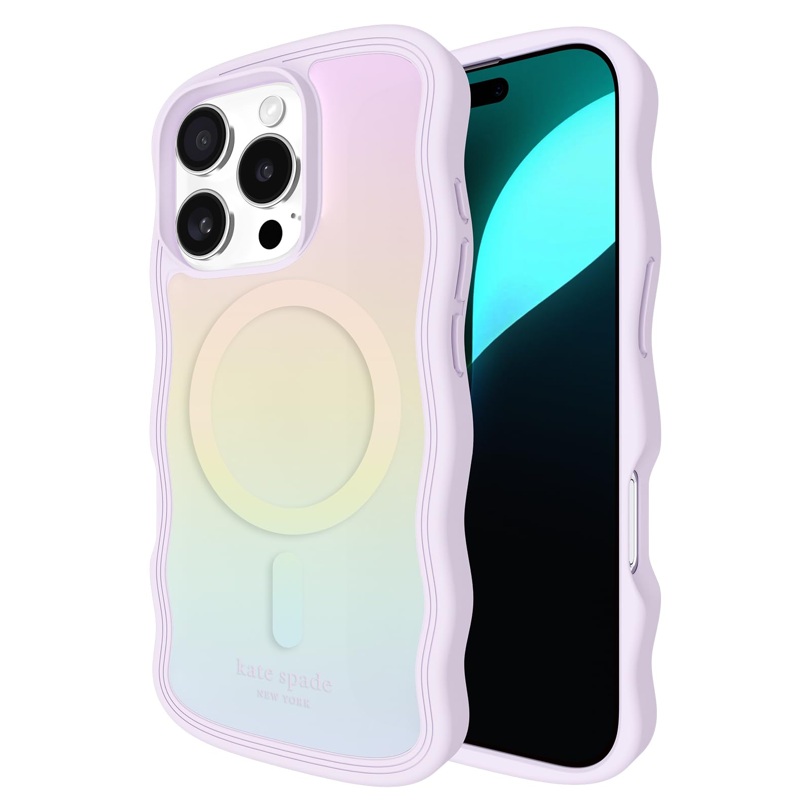 Funda De Teléfono Kate Spade New York Para Iphone 16 Pro, Ópalo Ondulado - Venta Internacional.