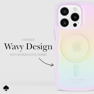 Foto 5 | Funda De Teléfono Kate Spade New York Para Iphone 16 Pro, Ópalo Ondulado - Venta Internacional.